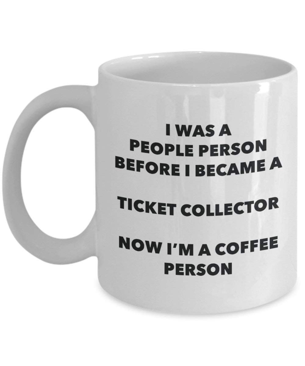 Ticket Collector Coffee Person Mug - Funny Tea Cocoa Cup - Birthday Christmas Coffee Lover Cute Gag Gifts Idea