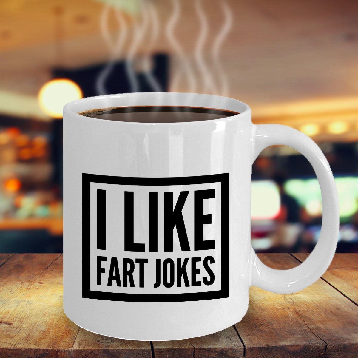 Funny Jokes Coffee Mug - I Like Fart Jokes - Unique ceramic Gifts Items - Funny Gift Idea by SpreadPassion