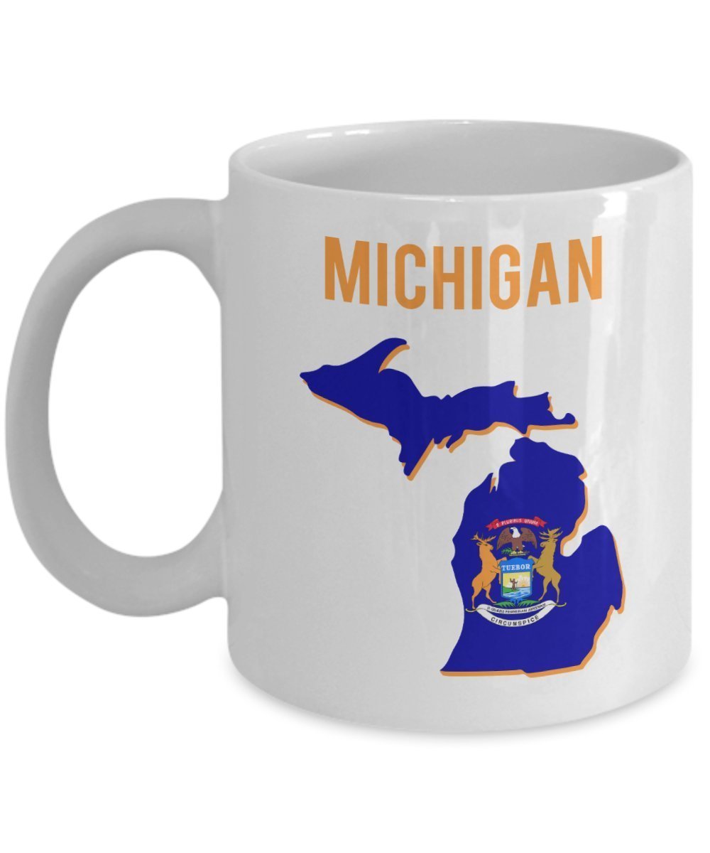 Michigan Mug - Funny Tea Hot Cocoa Coffee Cup - Novelty Birthday Christmas Anniversary Gag Gifts Idea