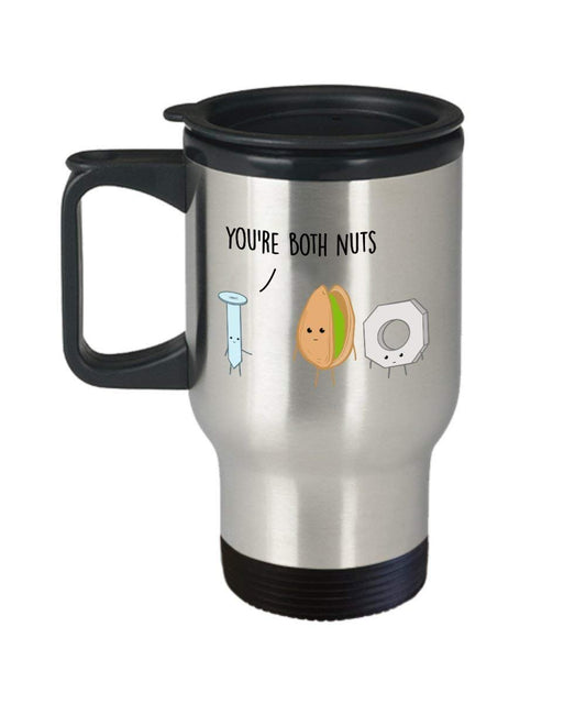 Divertente Carpenter Construction Worker mug – you' re both nuts- Funny valentines Day Love – Tazza regalo per fidanzati marito moglie