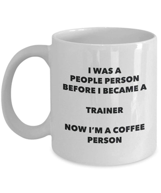 Trainer personne à café Mug Tasse à thé de cacao – rigolo – Anniversaire de Noël amateur de café mignon Gag Gifts Idée 15oz blanc