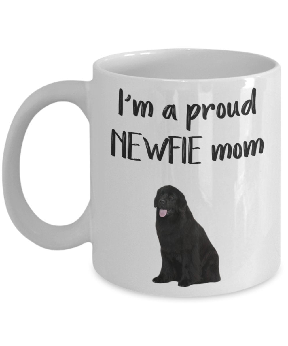 Newfie Mom Mug - Funny Tea Hot Cocoa Coffee Cup - Novelty Birthday Gift Idea