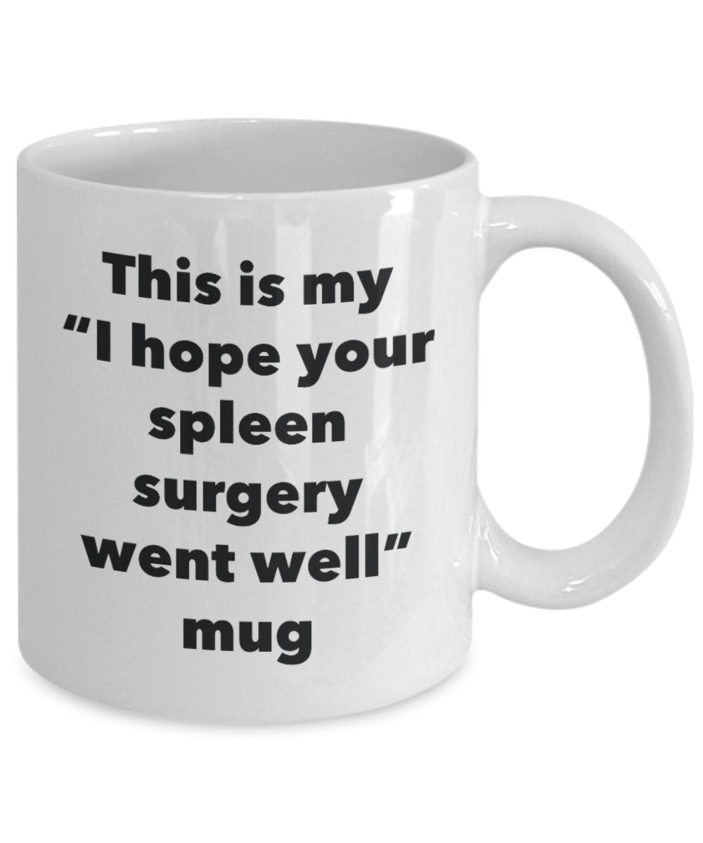 This is My "I Hope Your Spleen Surgery Went Well" Mug - Funny Tea Hot Cocoa Coffee Cup - Novelty Birthday Christmas Anniversary Gag Gifts Idea