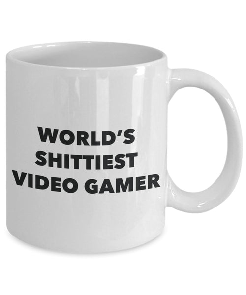 Video Gamer Coffee Mug - World's Shittiest Video Gamer - Video Gamer Gifts - Funny Novelty Birthday Present Idea
