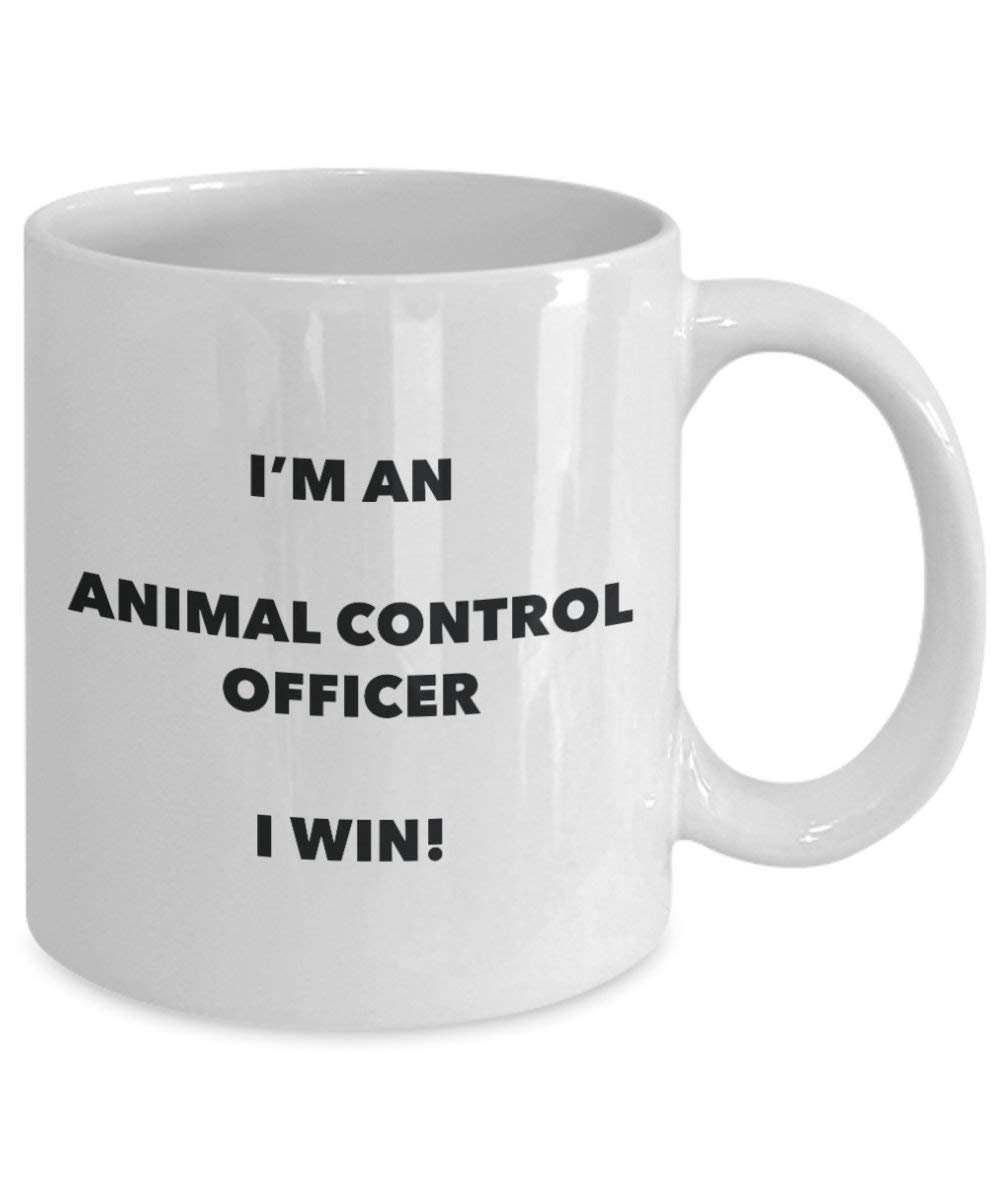 Animal control Officer Tasse – Ich bin ein Tier Control Officer I Win. – Funny Kaffeetasse – Neuheit Geburtstag Weihnachten Gag Geschenke Idee