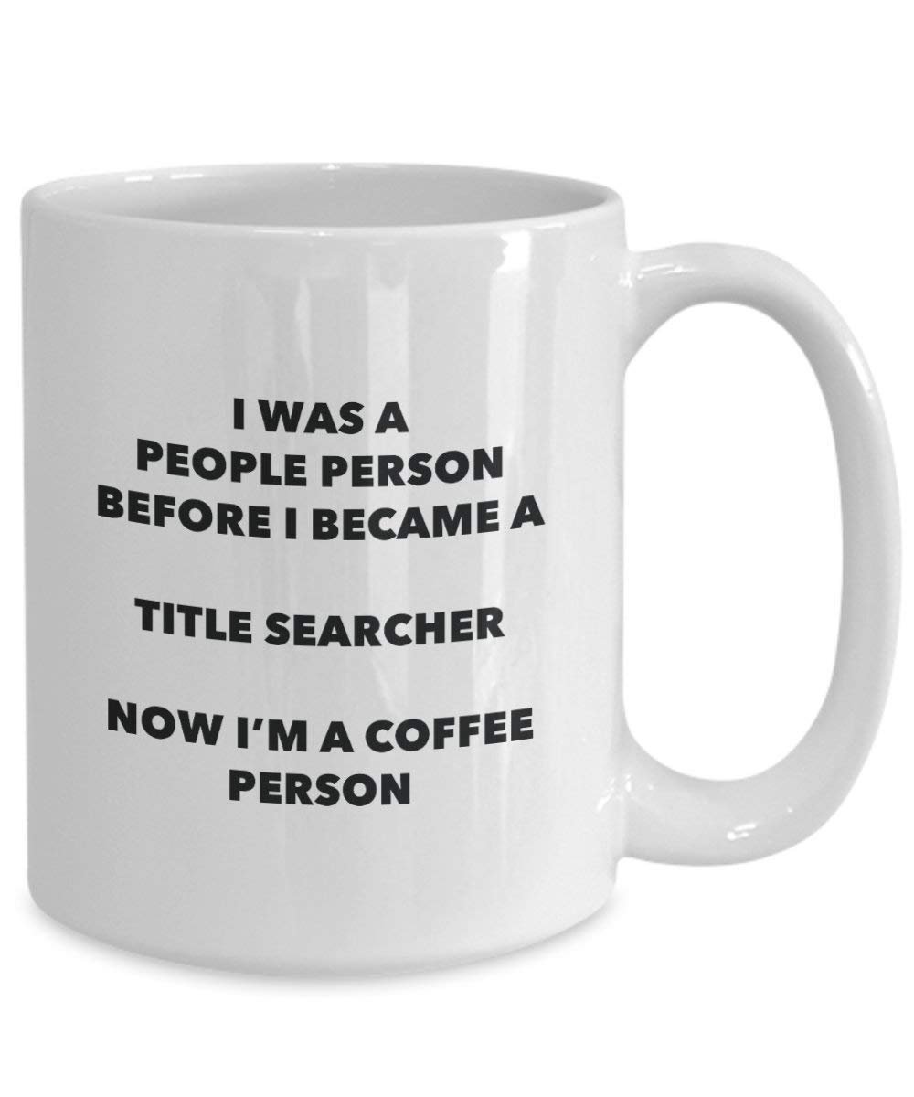 Title Searcher Coffee Person Mug - Funny Tea Cocoa Cup - Birthday Christmas Coffee Lover Cute Gag Gifts Idea