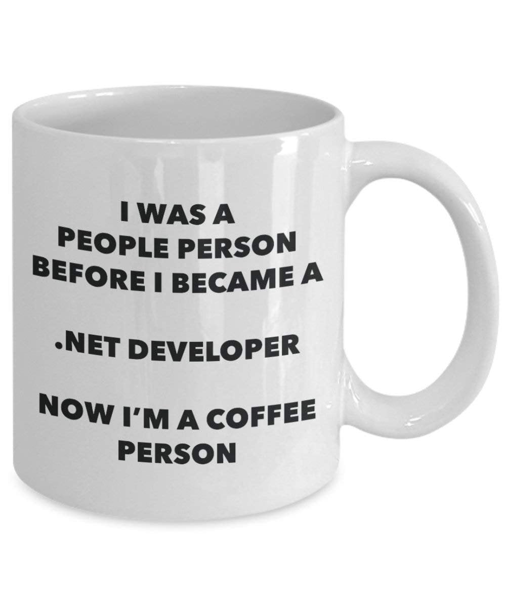 .Net Developer Coffee Person Mug - Funny Tea Cocoa Cup - Birthday Christmas Coffee Lover Cute Gag Gifts Idea