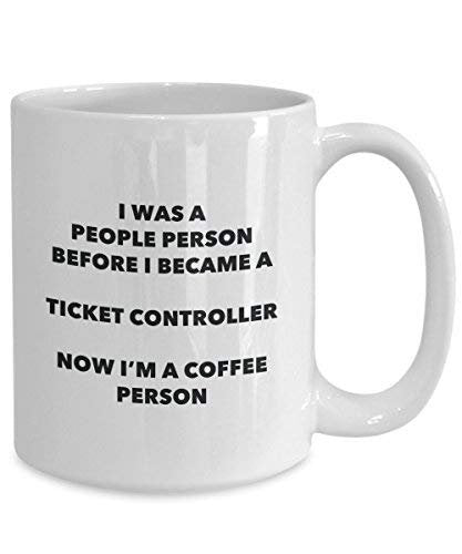 Ticket Controller Coffee Person Mug - Funny Tea Cocoa Cup - Birthday Christmas Coffee Lover Cute Gag Gifts Idea