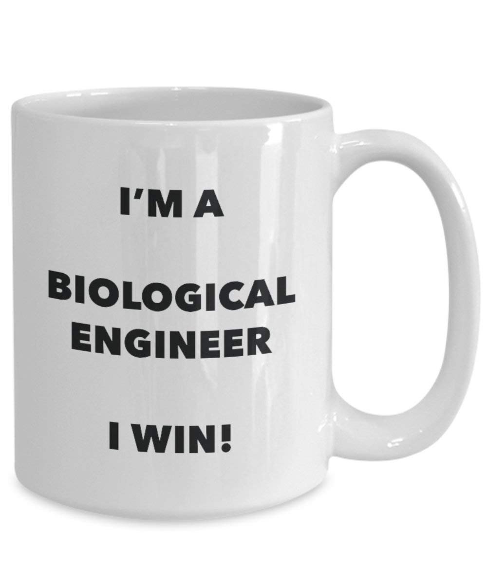 Biological Engineer Mug - I'm a Biological Engineer I win! - Funny Coffee Cup - Novelty Birthday Christmas Gag Gifts Idea