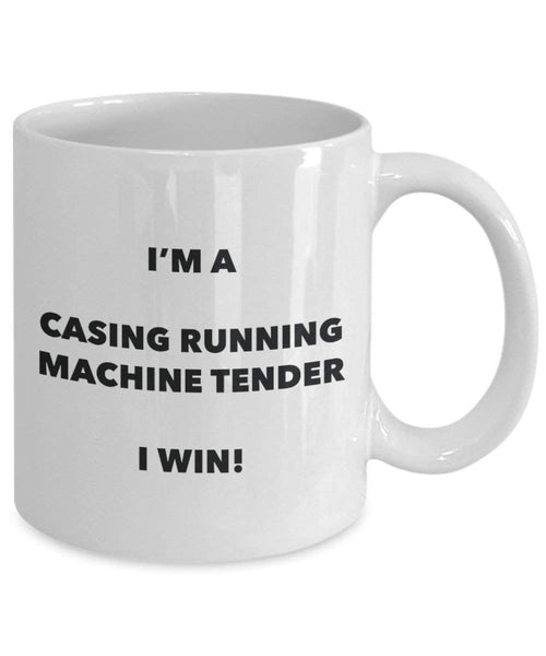 I 'm a Gehäuse Running Maschine Tender Tasse I Win. – Funny Kaffeetasse – Neuheit Geburtstag Weihnachten Gag Geschenke Idee 11oz weiß