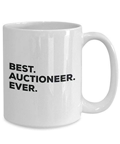 Best Auctioneer Ever Mug - Funny Coffee Cup -Thank You Appreciation for Christmas Birthday Holiday Unique Gift Ideas