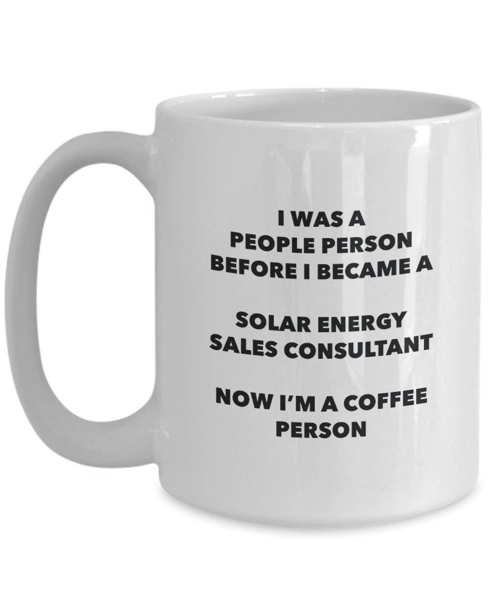 Solar Energy Sales Berater Kaffee Person Tasse – Funny Tee Kakao-Tasse – Geburtstag Weihnachten Kaffee Lover Cute Gag Geschenke Idee