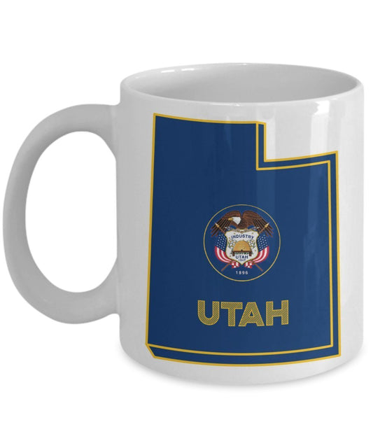 Utah Travel Mug - Funny Tea Hot Cocoa Coffee Cup - Novelty Birthday Christmas Anniversary Gag Gifts Idea