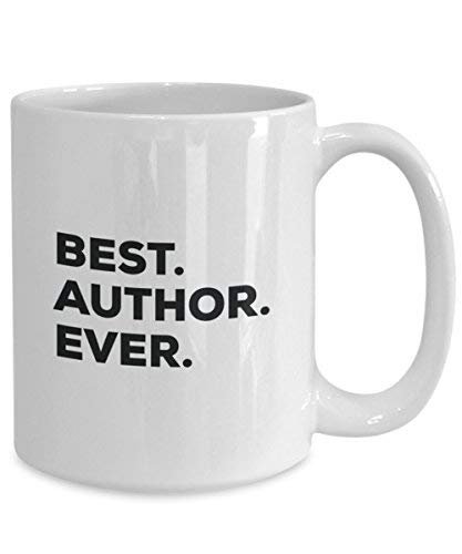 Best Author Ever Mug - Funny Coffee Cup -Thank You Appreciation for Christmas Birthday Holiday Unique Gift Ideas