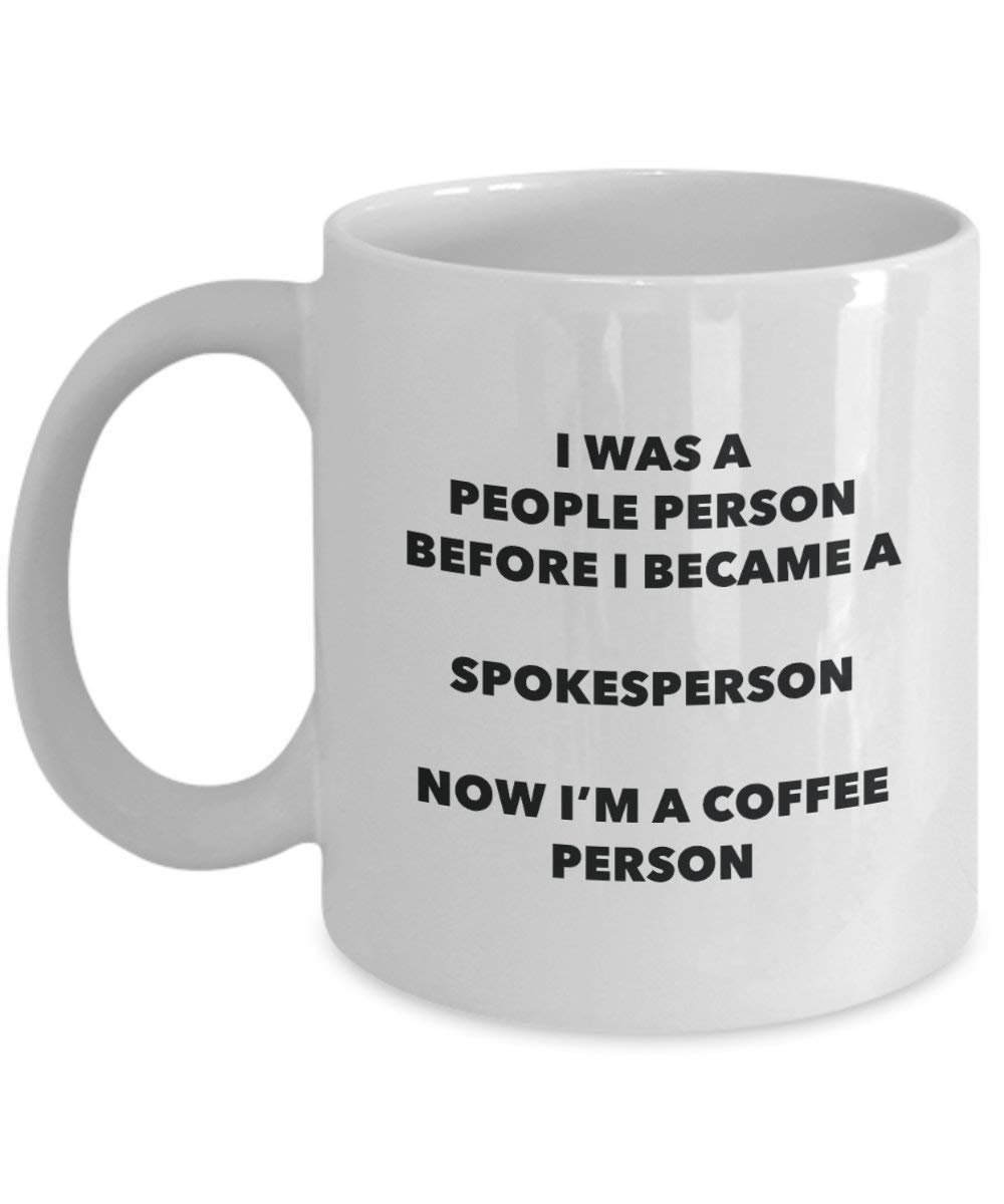 Sprecher Kaffee Person Tasse – Funny Tee Kakao-Tasse – Geburtstag Weihnachten Kaffee Lover Cute Gag Geschenke Idee