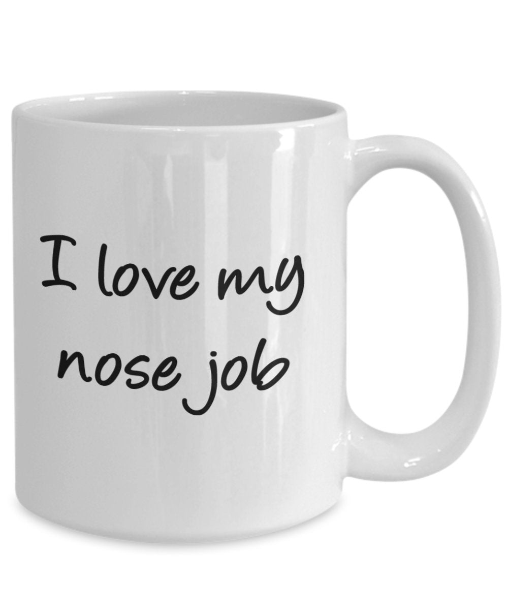 Nose Job Tasse – Lustige Teetasse für heiße Kakao-Kaffeetasse – Neuheit Geburtstag Weihnachten Jahrestag Gag Geschenkidee