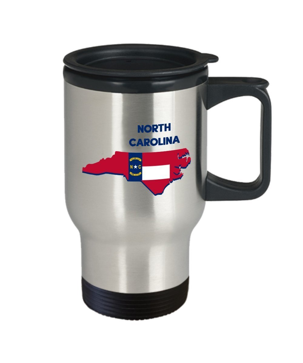 North Carolina Travel Mug - Funny Insulated Tumbler - Novelty Birthday Christmas Anniversary Gag Gifts Idea