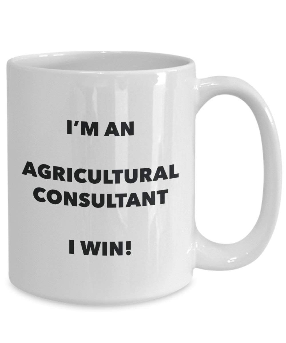 agricole Consultant Mug – Je suis un Consultant agricole I Win. – Funny Tasse à café – Fantaisie anniversaire Idée de Gag cadeaux de Noël 15oz blanc