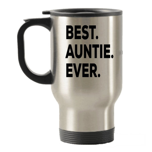 Best Auntie Ever Travel Insulated Tumblers Mug - 1 You're Going To Be An Auntie - Funny Gag Gift - For A Novelty Present Idea - Add To Gift Bag Basket Box Set - Birthday Christmas Present