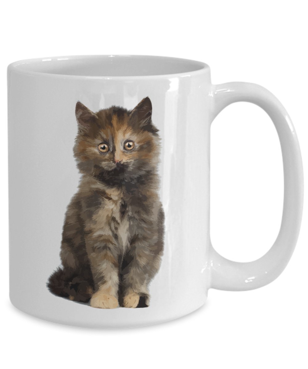 Tortie Cat Tasse – No – Lustige Teetasse für heiße Kakao – Neuheit Geburtstag Weihnachten Gag Geschenk Idee