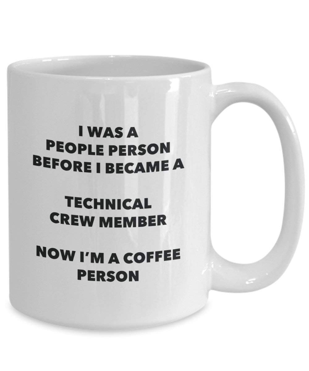 technique Crew membre de la personne à café Mug Tasse à thé de cacao – rigolo – Anniversaire de Noël amateur de café mignon Gag Gifts Idée 11oz blanc