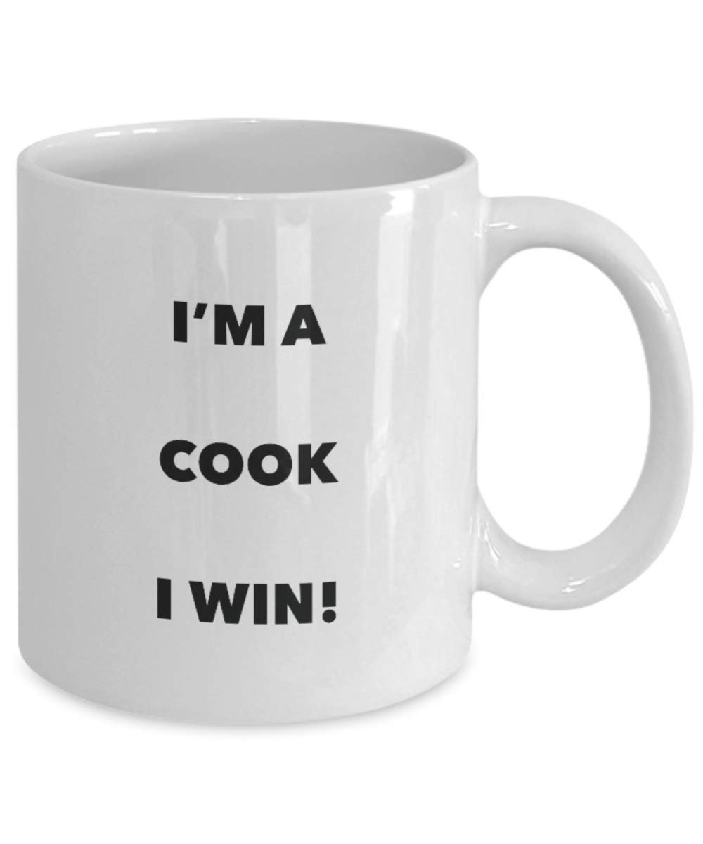 I' m A Cook mug i Win. – Funny Coffee Cup – novelty Birthday Christmas GAG regalo idea 15oz Infradito colorati estivi, con finte perline