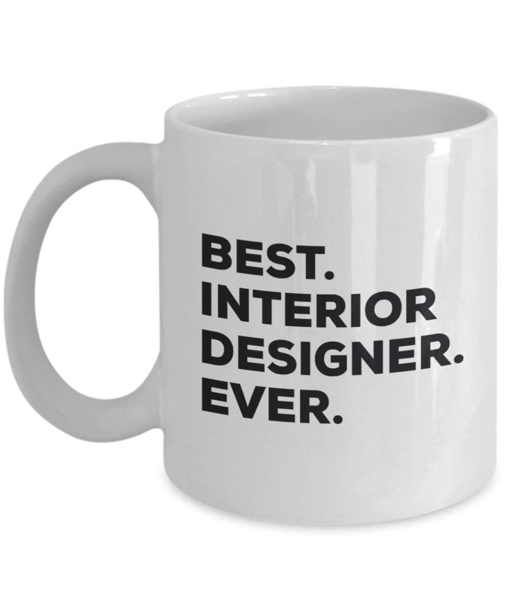 Best interior designer Ever mug – Funny Coffee Cup – Thank You Appreciation idee regalo per Natale festa di compleanno unico 11oz Infradito colorati estivi, con finte perline