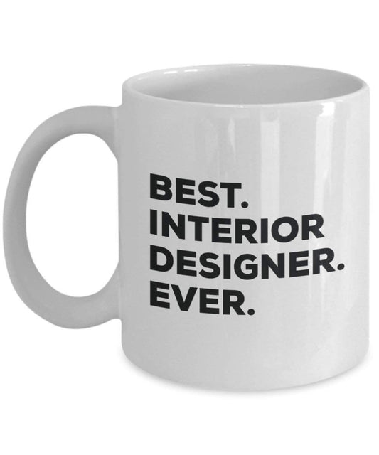 Best interior designer Ever mug – Funny Coffee Cup – Thank You Appreciation idee regalo per Natale festa di compleanno unico 11oz Infradito colorati estivi, con finte perline