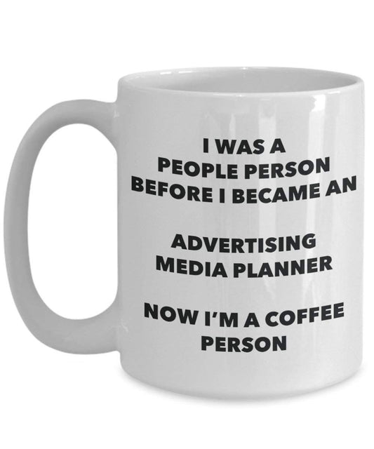 Advertising Media Planner Coffee Person Mug - Funny Tea Cocoa Cup - Birthday Christmas Coffee Lover Cute Gag Gifts Idea