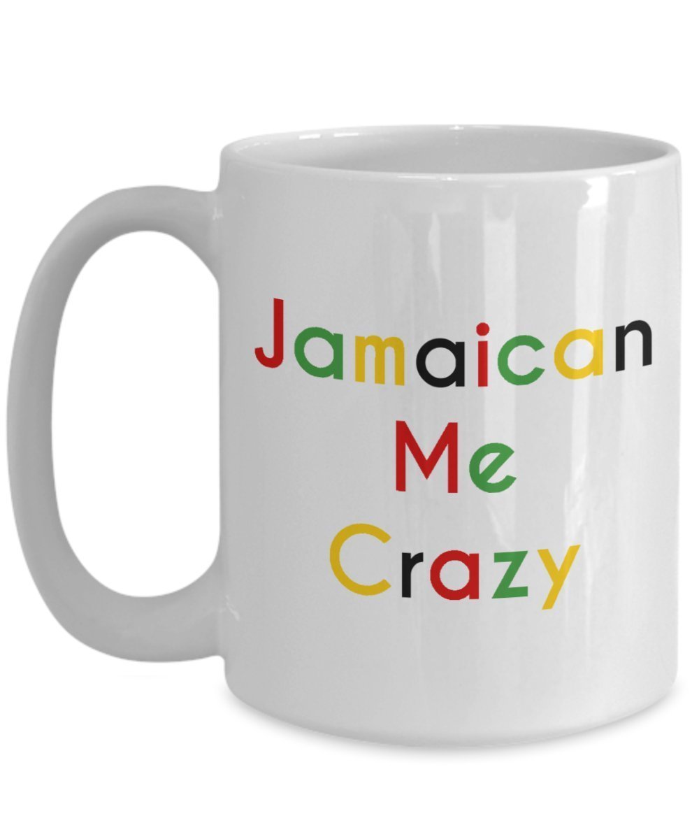 Jamaican Me Crazy Kaffeetasse – Lustige Teetasse – Neuheit Geburtstag Weihnachten Jahrestag Gag Geschenkidee