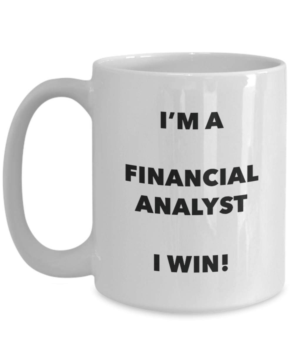 I' m A Financial Analyst tazza i Win – Funny Coffee Cup – novelty Birthday Christmas GAG regalo idea 15oz Infradito colorati estivi, con finte perline
