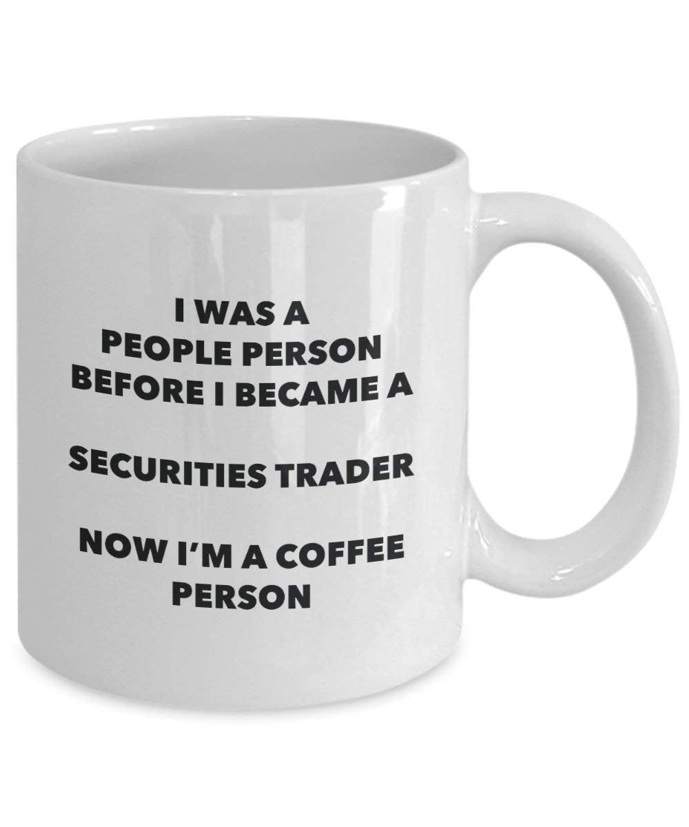 Wertpapiere Trader Kaffee Person Tasse – Funny Tee Kakao-Tasse – Geburtstag Weihnachten Kaffee Lover Cute Gag Geschenke Idee