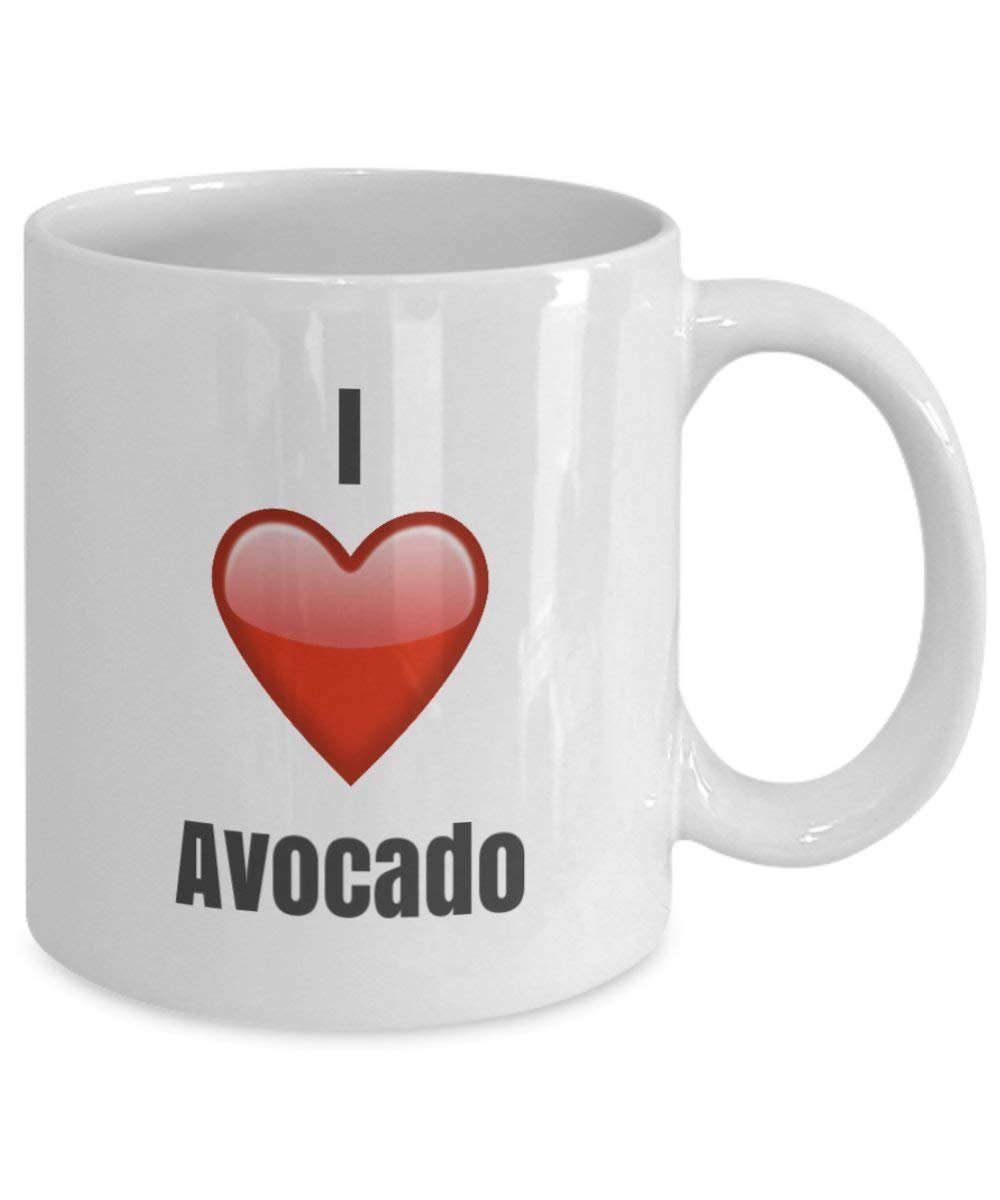 I Love Avocado unique ceramic coffee mug Gifts Idea