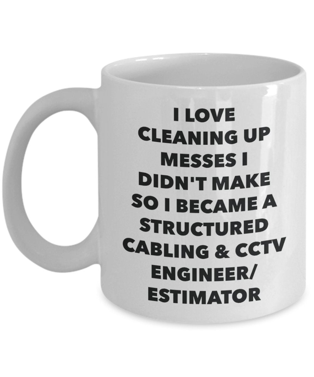 I Became a Structured Cabling & Cctv Engineer/estimator Mug - Funny Tea Hot Cocoa Coffee Cup - Novelty Birthday Christmas Anniversary Gag Gifts Idea