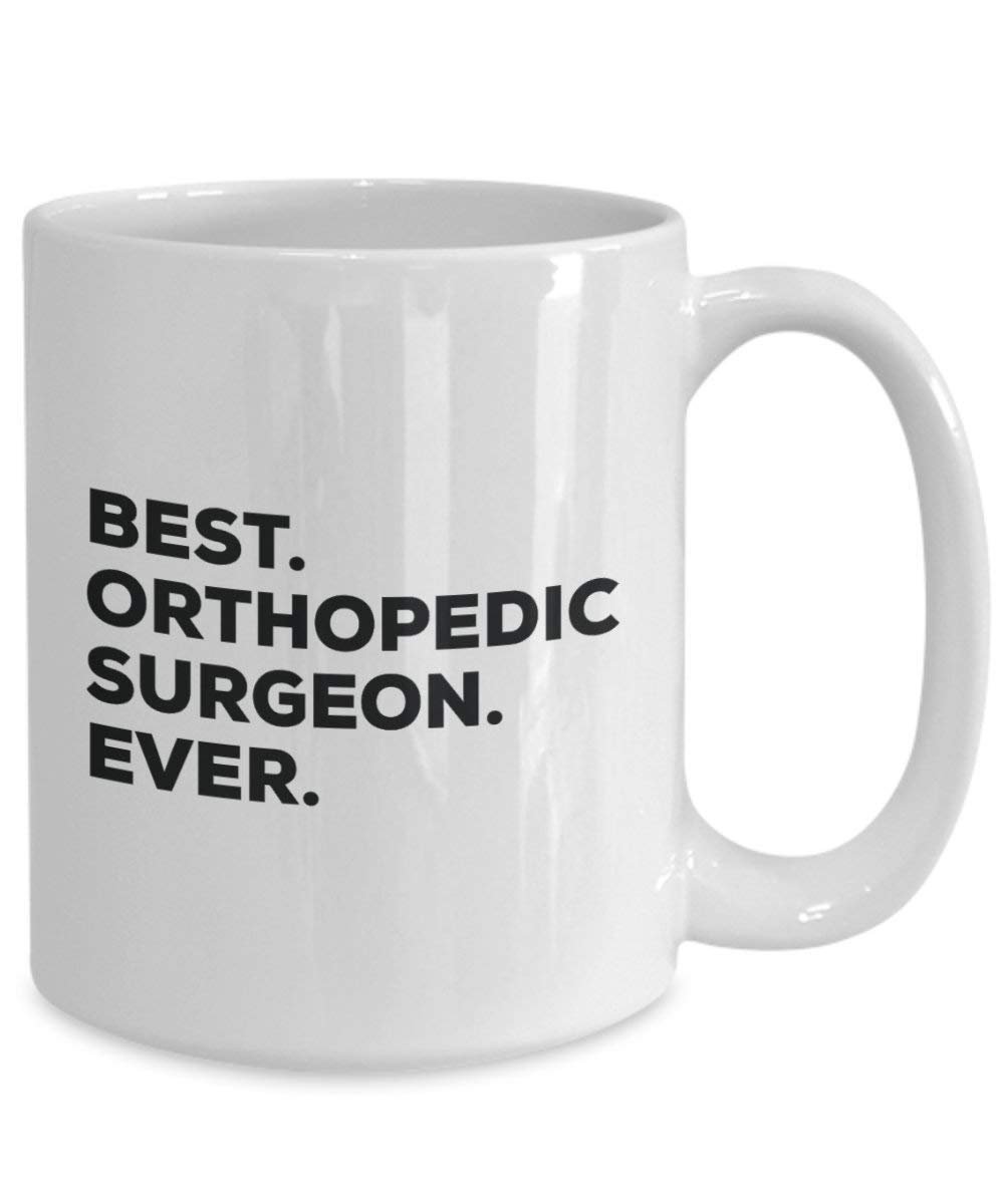 Meilleur chirurgien orthopédique jamais Mug rigolo – Tasse à café – Thank You Appréciation pour Noël Anniversaire Vacances Cadeau unique idées 11oz blanc