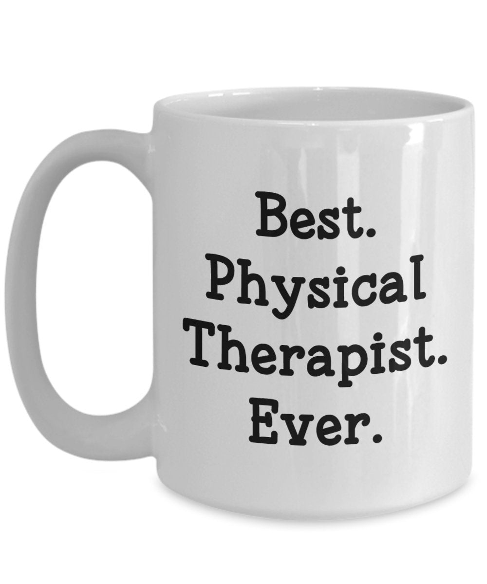 Physikalische Therapeuten-Becher – Beste Physiotherapeutin je – Lustige Teetasse für heiße Kakao, Kaffeetasse – Neuheit Geburtstag Weihnachten Jahrestag Gag Geschenkidee