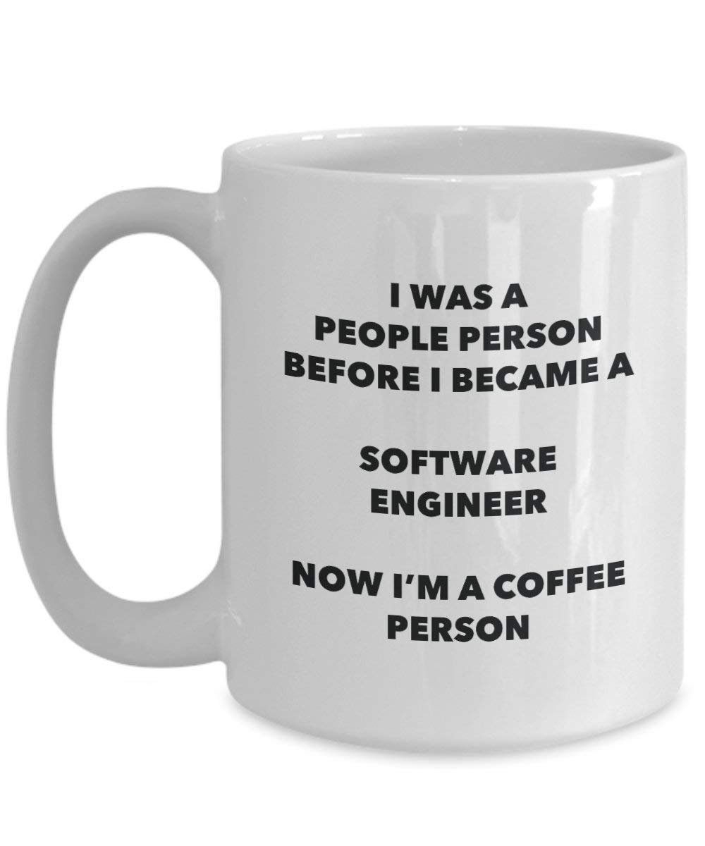 Software Engineer Kaffee Person Tasse – Funny Tee Kakao-Tasse – Geburtstag Weihnachten Kaffee Lover Cute Gag Geschenke Idee