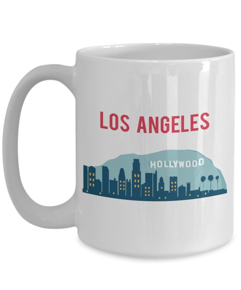 Lustige Tasse mit Aufschrift „Los Angeles“ für Tee, Kakao, Kaffeetasse – Neuheit Geburtstag Weihnachten Jahrestag Gag Geschenkidee