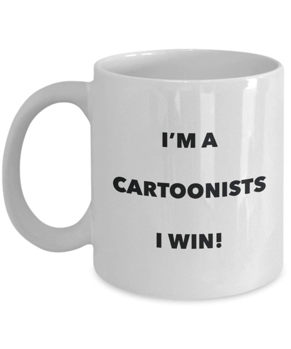 Karikaturisten Tasse – I 'm a Karikaturisten I Win. – Funny Kaffeetasse – Neuheit Geburtstag Weihnachten Gag Geschenke Idee