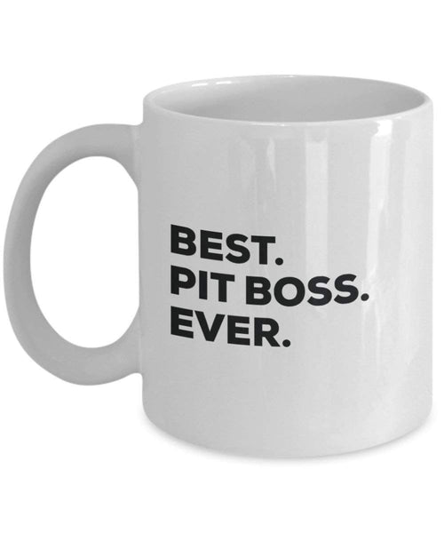 Meilleur Pit Boss jamais Mug rigolo – Tasse à café – Thank You Appréciation pour Noël Anniversaire Vacances Cadeau unique idées 15oz blanc
