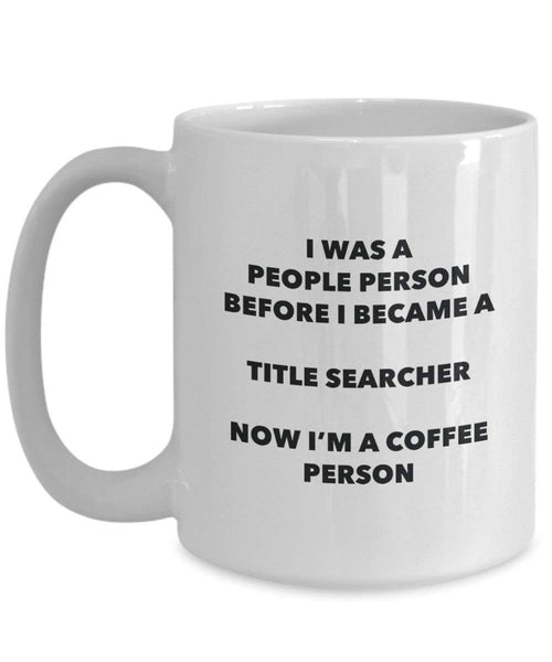 Title Searcher Coffee Person Mug - Funny Tea Cocoa Cup - Birthday Christmas Coffee Lover Cute Gag Gifts Idea