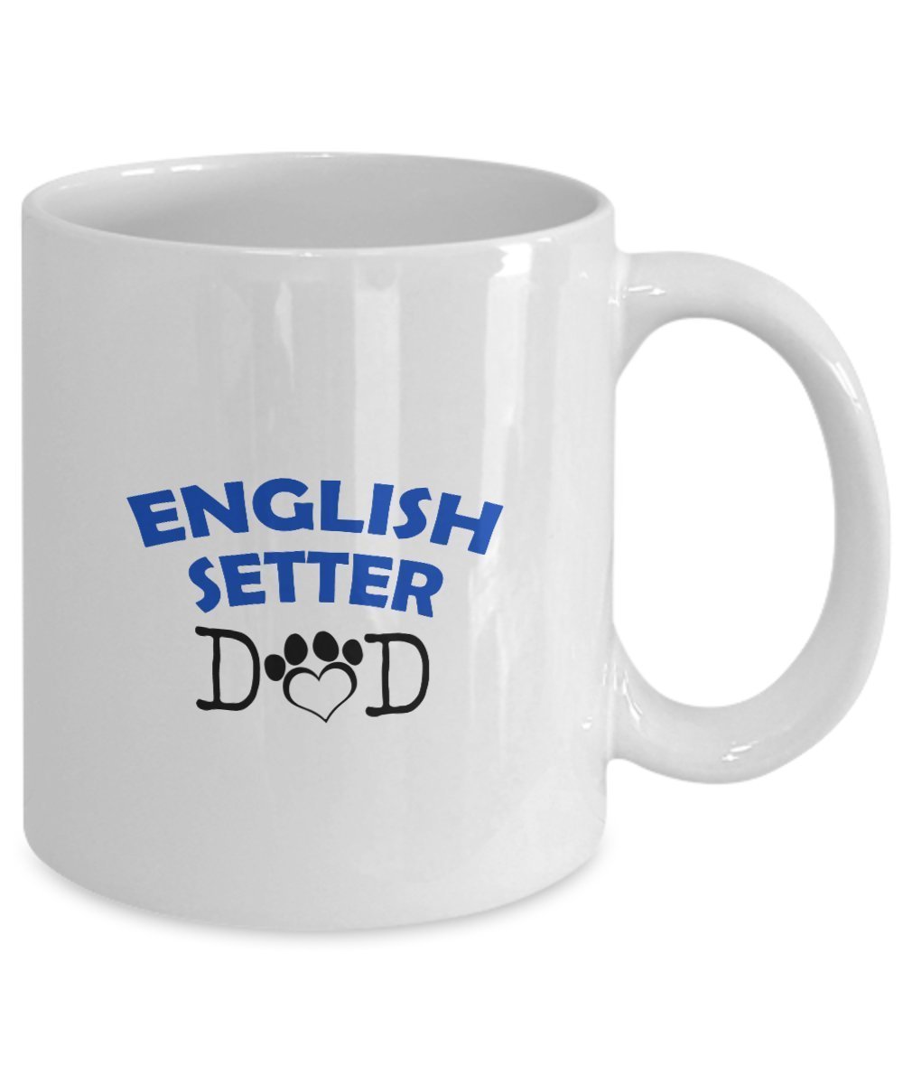 Funny English Setter Couple Mug – English Setter Dad – English Setter Mom – English Setter Lover Gifts - Unique Ceramic Gifts Idea (Dad & Mom)