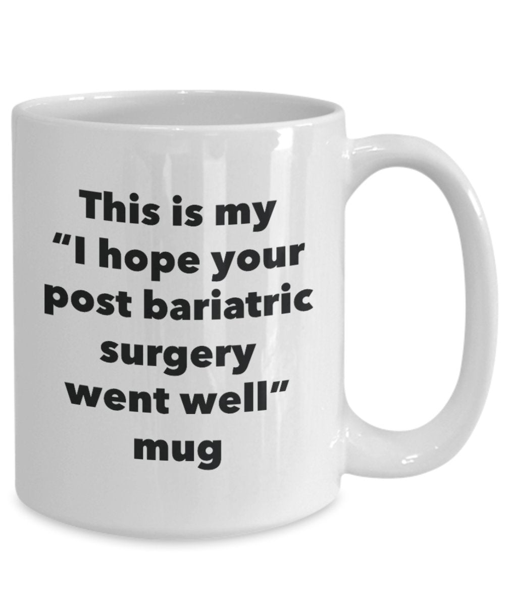 Tazza con scritta in lingua inglese “This is my I hope your post bariatric surgery Went Well”, divertente tazza per tè caldo o cacao, regalo di guarigione (lingua italiana non garantita) 11oz Infradito colorati estivi, con finte perline