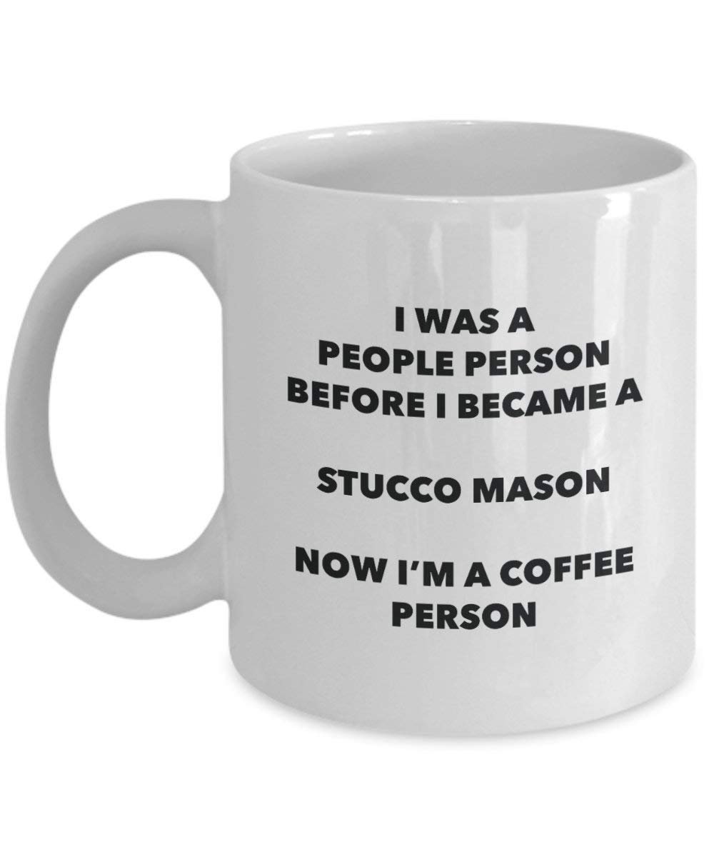 Stucco Mason Coffee Person Mug - Funny Tea Cocoa Cup - Birthday Christmas Coffee Lover Cute Gag Gifts Idea
