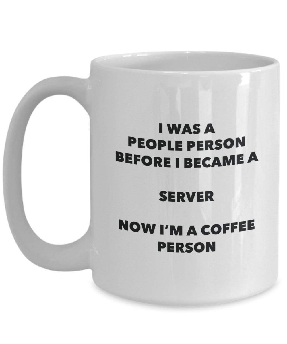 Server Kaffee Person Tasse – Funny Tee Kakao-Tasse – Geburtstag Weihnachten Kaffee Lover Cute Gag Geschenke Idee