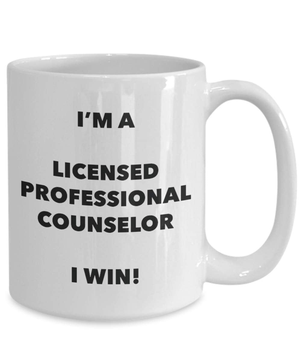 I'm a Licensed Professional Counselor Mug I win - Funny Coffee Cup - Birthday Christmas Gag Gifts Idea