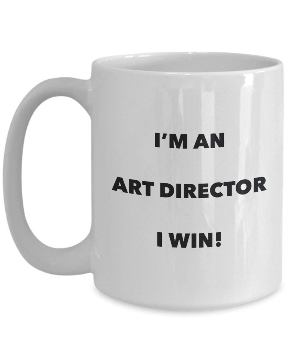Art Director mug – I' m An Art Director i Win. – Funny Coffee Cup – novelty Birthday Christmas GAG regalo idea 11oz Infradito colorati estivi, con finte perline
