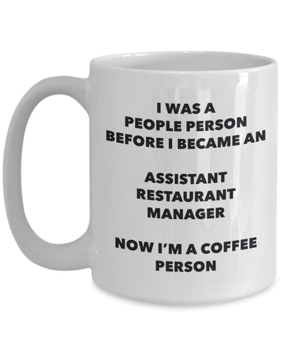 Assistant Restaurant Manager Coffee Person Mug - Funny Tea Cocoa Cup - Birthday Christmas Coffee Lover Cute Gag Gifts Idea