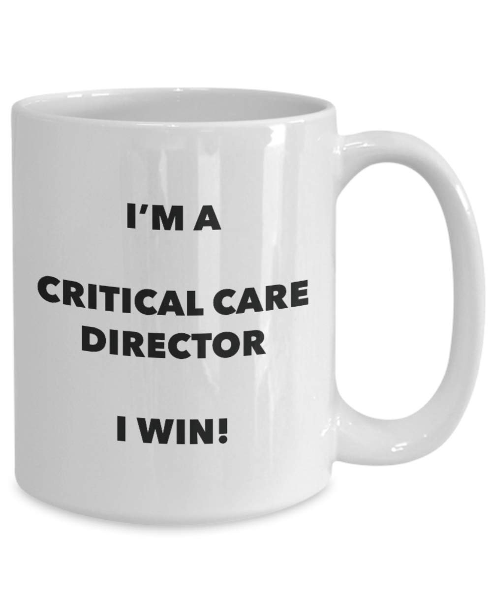 I' m A critical Care direttore tazza i Win. – Funny Coffee Cup – novelty Birthday Christmas GAG regalo idea 15oz Infradito colorati estivi, con finte perline