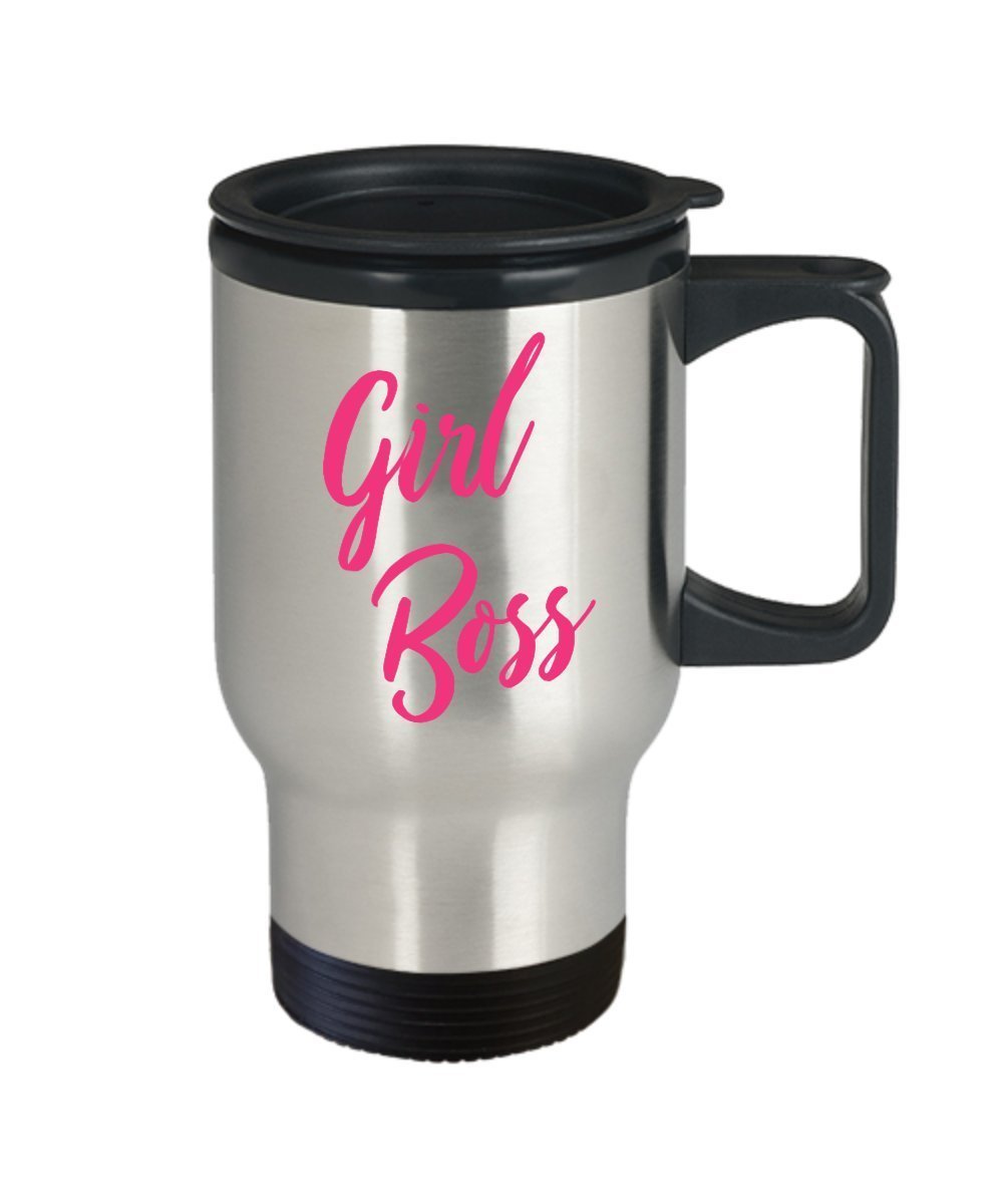 Girt Boss Travel Mug - Funny Tea Hot Cocoa Insulated Tumbler - Novelty Birthday Christmas Anniversary Gag Gifts Idea